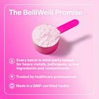 Belli Welli 4 in 1 prebiotic fiber powder container back view