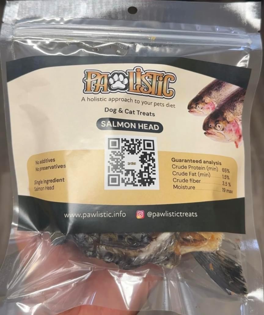 Pawlistic pet treat label showing natural ingredients