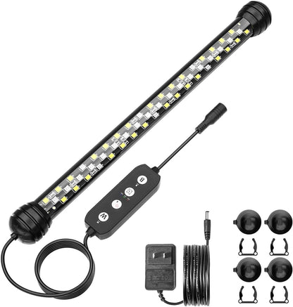 SEAOURA Led Aquarium Light with Timer, Submersible Aquarium Plant Light, Fish Tank Light with Auto On/Off, 3 Lighting Modes, Adjustable Brightness (26.8 in for 28-52inch Planted Tank), 14W - Image 9