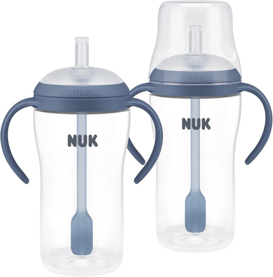 NUK Perfect Match Learner Straw Cup 8 Fluid Ounce front view