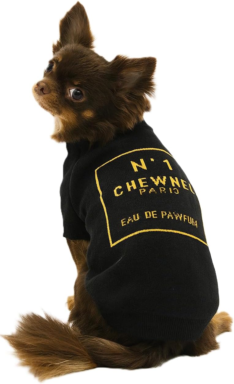 Everything Chic Luxury Dog Sweater - Soft Knit Designer Pet Outfit for Small Dogs & Puppies, XS-L, Stylish Warm Clothing for Yorkies, Chihuahuas, Dachshunds, Maltese, French Bulldog - Image 12