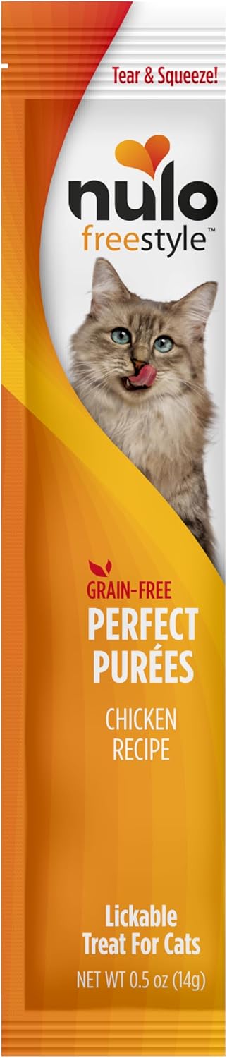 Nulo Freestyle Grain-Free Perfect Purees Premium Wet Cat Treats, Squeezable Meal Topper for Felines, High Moisture Content to Support Hydration, 0.5 Ounces in each Lickable Wet Cat Treat Pouch - Image 14