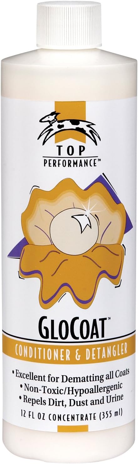 Back label of Top Performance GloCoat 16 fluid ounce spray bottle