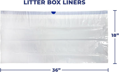 PawLyfe 20 count box of premium unscented cat litter pan liners