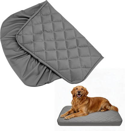 Jehdhe waterproof dog bed cover replacement front view protecting extra large pet mattress from stains