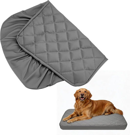 Jehdhe waterproof dog bed cover replacement front view protecting extra large pet mattress from stains