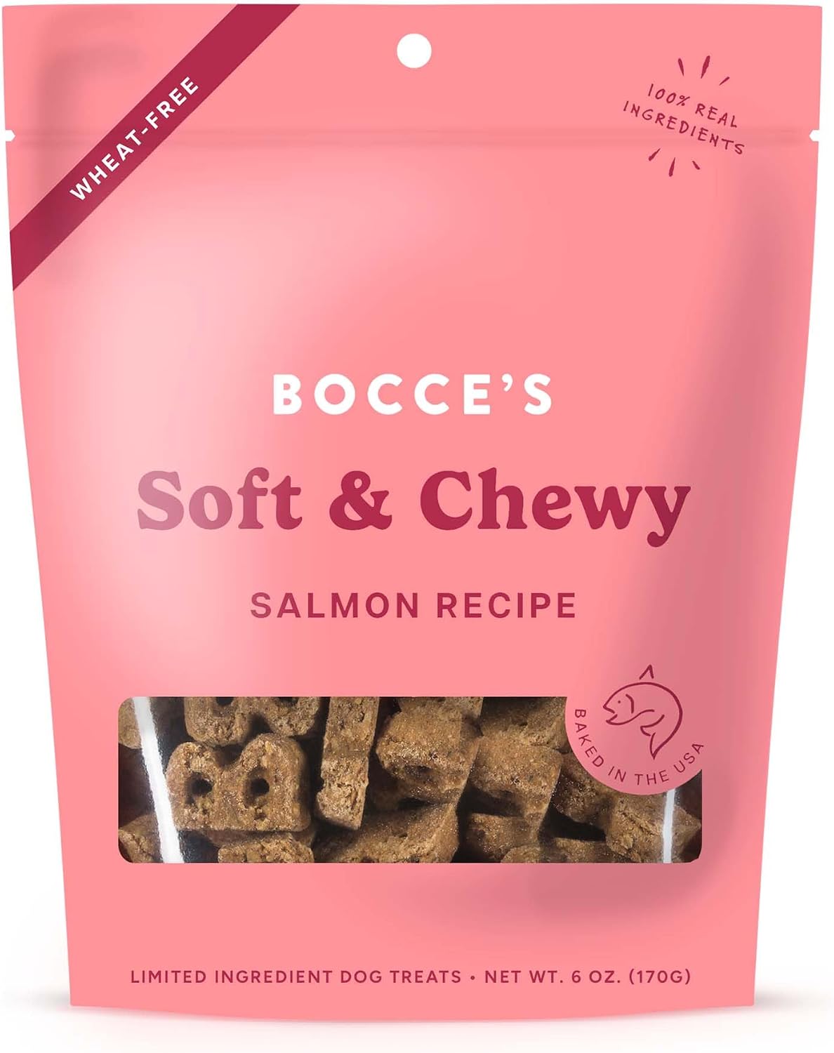 Bocce's Bakery Oven Baked PB & Banana Recipe Treats for Dogs, Wheat-Free Everyday Dog Treats, Real Ingredients, Baked in The USA, Natural Soft & Chewy Cookies, Peanut Butter & Banana, 6 oz - Image 12