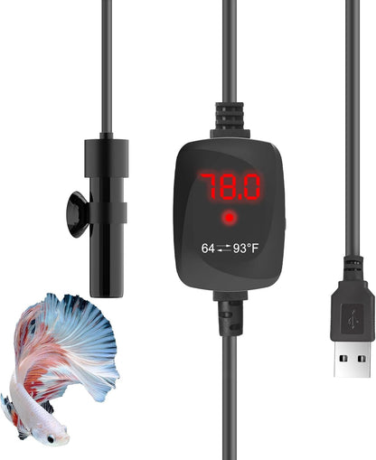 AquaMiracle 10W mini aquarium heater front view