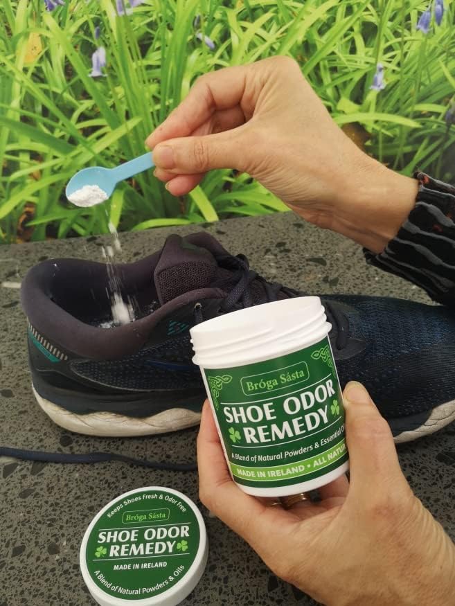 Irish podiatrist formulated shoe deodorizer for trainers and work boots