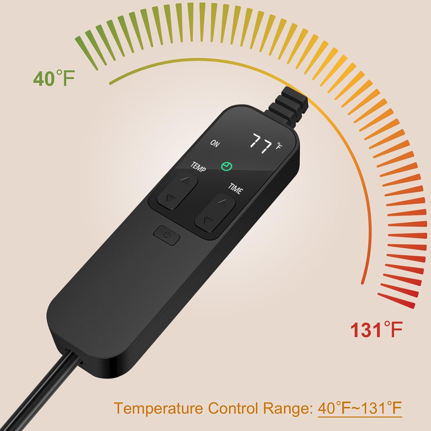 Reptile heating pad probe sensor for accurate temperature monitoring