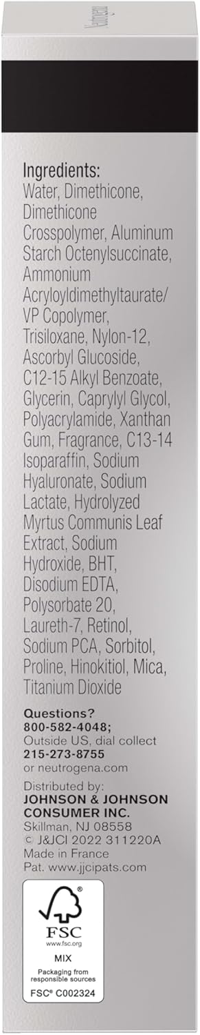 Mineral oil free and dye free clinical strength skin brightening serum tube