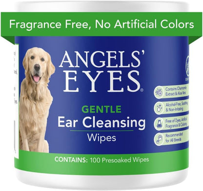 Angel's Eyes Gentle Tear Stain Wipes for Dogs and Cats - 100 Ct - Presoaked Textured (AEGTSW100) - Image 9