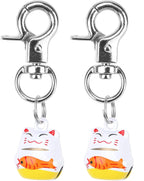 EXPAWLORER Pet Bells for Dog Cat Collar Charm - 2 Pack Cat Collar Accessories Bells Loud, Pet Jingle Ornament Training Pendant Neck Decoration Strawberry Shaped, Tracker for Saving Birds, Pink - Image 10