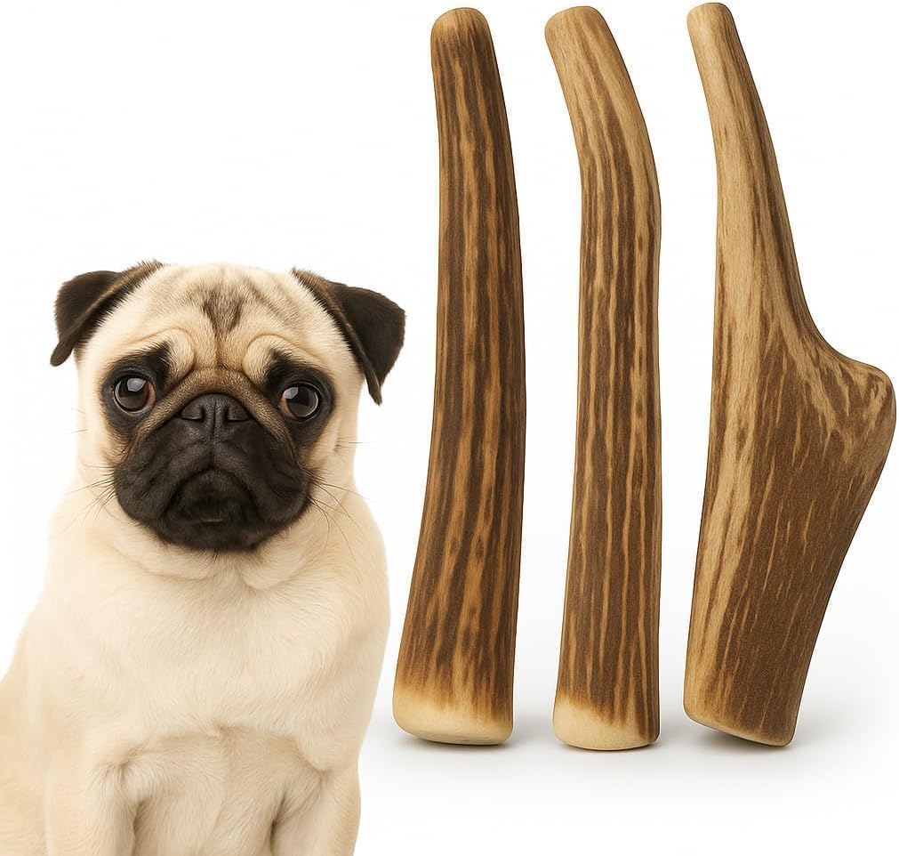 Whitetail Naturals Deer Antler Dog Chews (3 Pack Medium) - Wild Sourced, Naturally Shed Whole Antlers for Dogs - Long Lasting Dog Bones for Power Chewers - Image 14