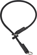 Fursdoly Martingale dog collar front view black nylon