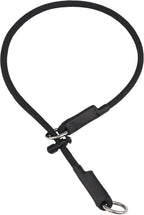 Fursdoly Martingale dog collar front view black nylon