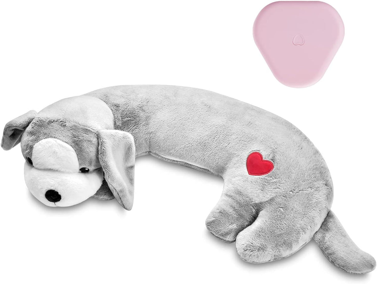 Moropaky Heartbeat Toy Puppy Heartbeat Stuffed Animal Heartbeat Plush Toy for Puppy, Dog Heartbeat Toy for Pet Anxiety Relief Behavioral Sleep Aid Crate Kennel Training Puppy Cuddly Comfort Toy... - Image 12