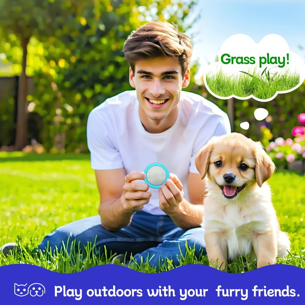 CEYOVISION durable pet training clicker button with clear speaker layout.