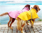 HAPEE rain jacket for dogs close up of the leash harness hole access