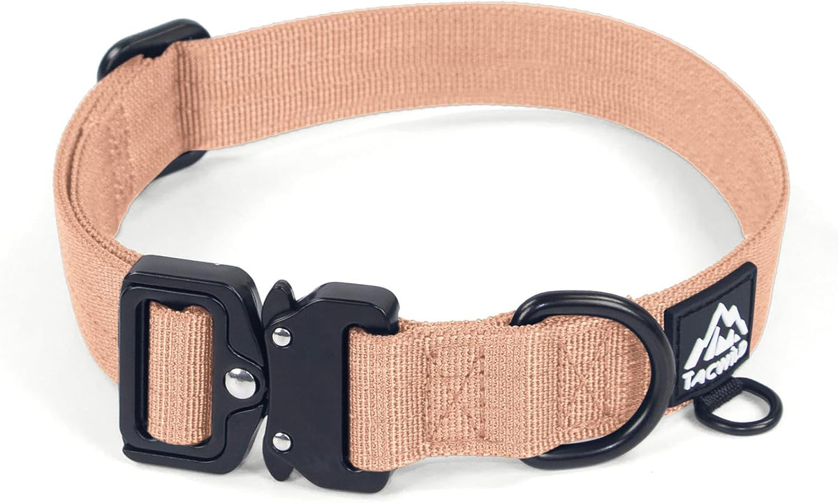 Dog Collar for Large Dogs - Adjustable, Chew Proof Nylon Collar with Metal Quick Release Buckle and D-Ring for Dog Tags (Dark Green, L) - Image 12