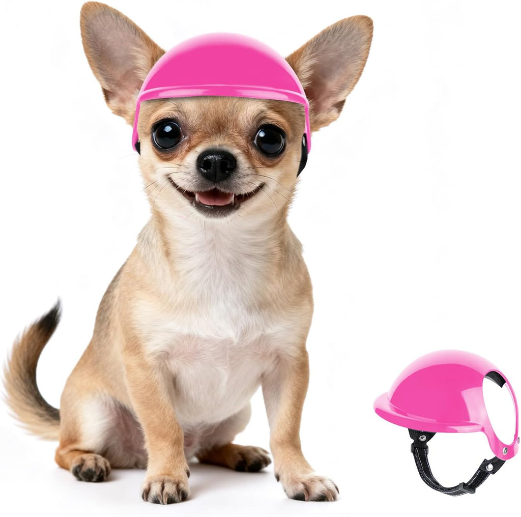 Dog Helmet for Small Dogs, XSmall Chihuahua Dog Motorcycle Helmets with Ear Holes, Pet Safety Hat Extra Small Doggy Helmet for Puppy & Cats Head Protection, Adjustable, Black XS - Image 11