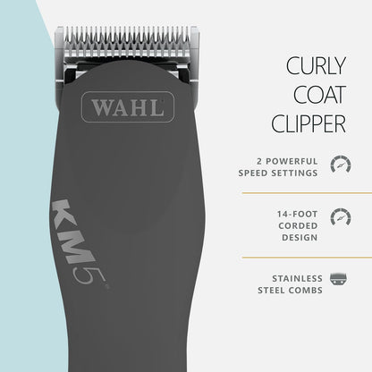 Heavy duty professional animal clipper showing the fourteen foot power cord attachment.