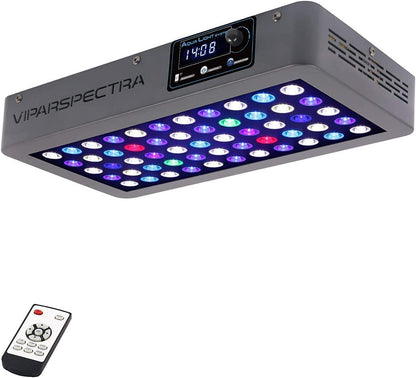 Viparspectra 165W LED aquarium light front view for coral reef tanks