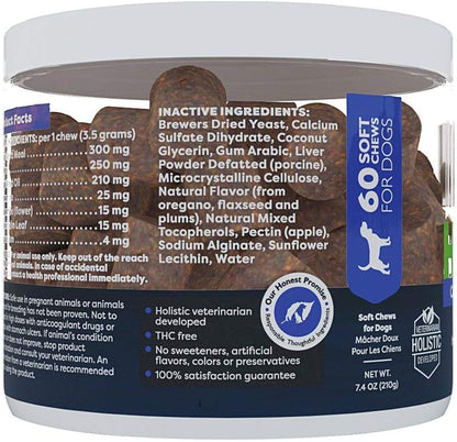 Veterinarian formulated hemp calming bites for dog separation anxiety