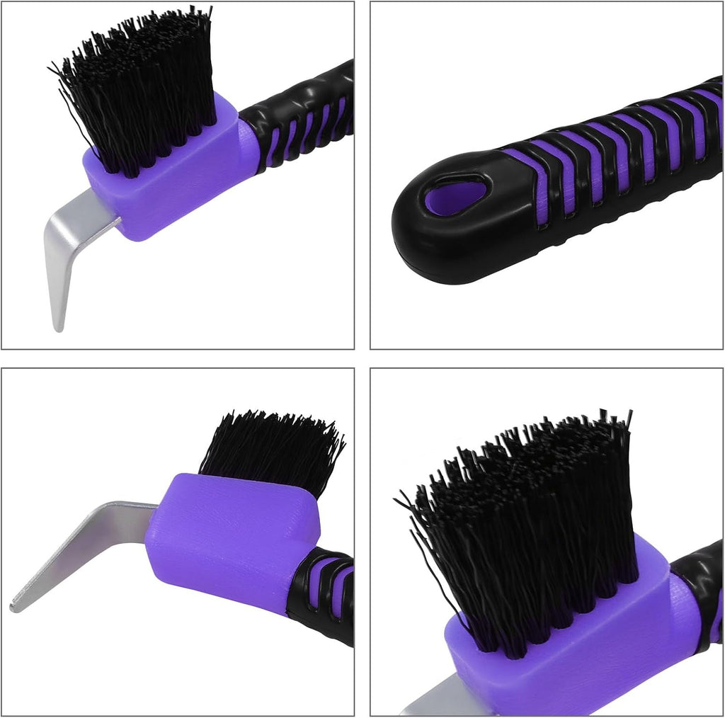 Fine bristle brush head view of the Litoexpe horse grooming accessory for detailed cleaning