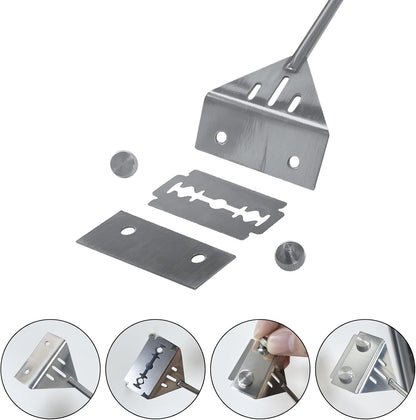 Ten pack of premium stainless steel replacement blades for aquarium scraping tools.