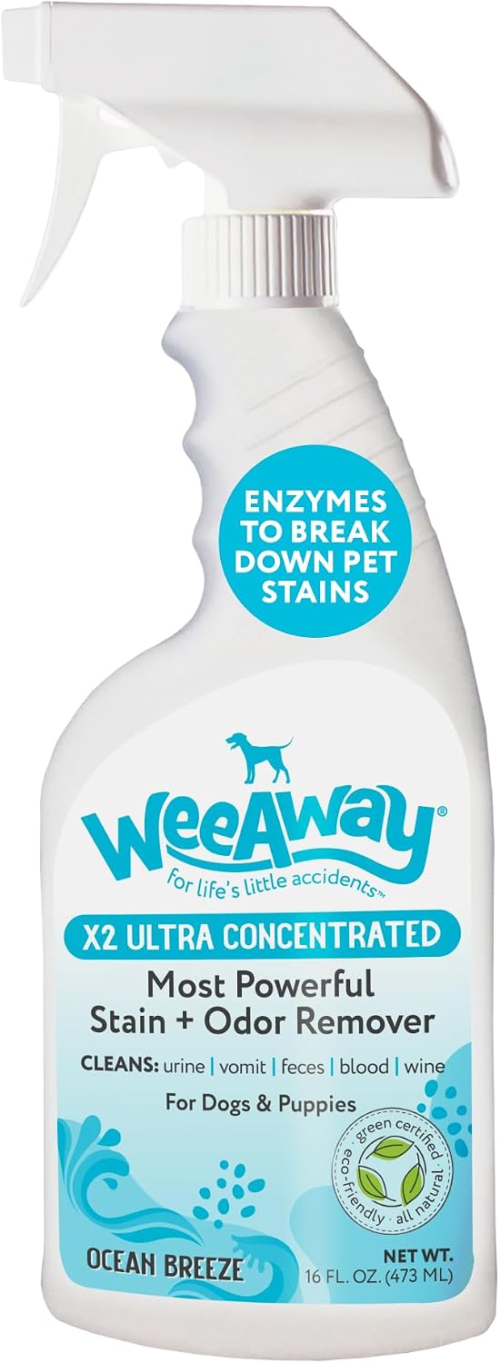 Wee Away(R) X2 Dog Urine Stain & Odor Remover - Double Strength Enzyme Spot Cleaner for Dog Pee, Marking & Odor Removal, Carpet, Furniture & Bedding, Non-Toxic, 16 oz - Image 10