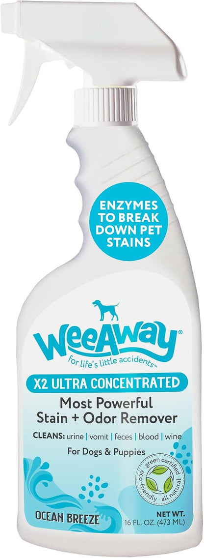 Wee Away(R) X2 Dog Urine Stain & Odor Remover - Double Strength Enzyme Spot Cleaner for Dog Pee, Marking & Odor Removal, Carpet, Furniture & Bedding, Non-Toxic, 16 oz - Image 10