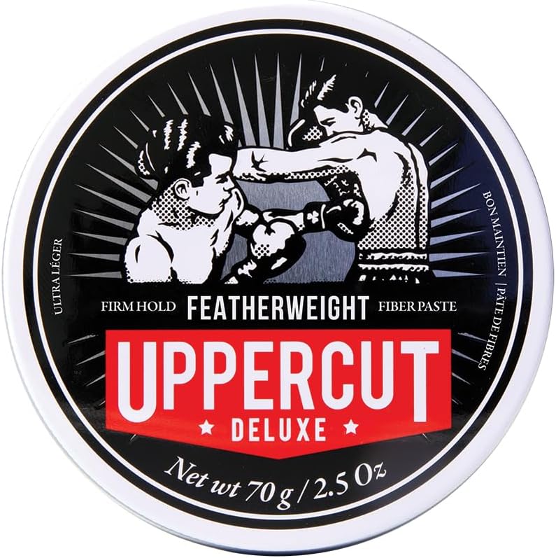 Uppercut Deluxe Featherweight 70g tin front view authentic mens hair styling paste