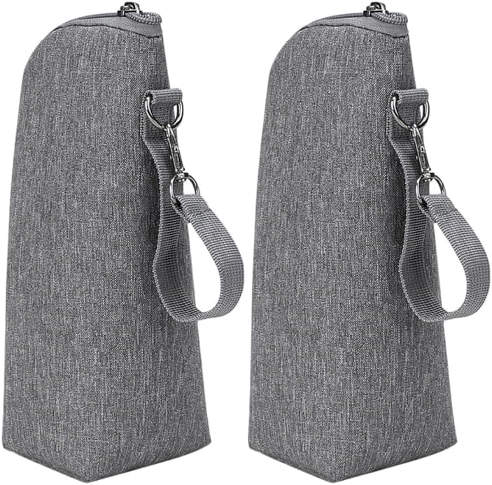 Besportble 2pcs insulated milk bottle warmer bags front view
