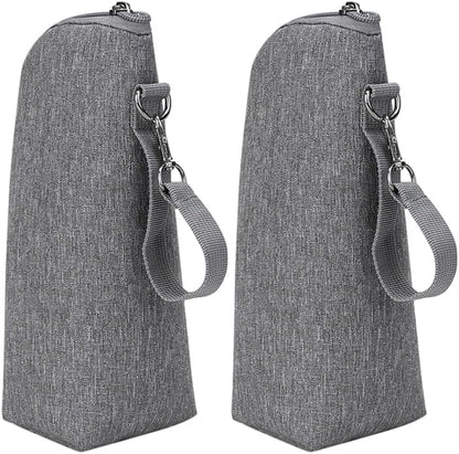 Besportble 2pcs insulated milk bottle warmer bags front view