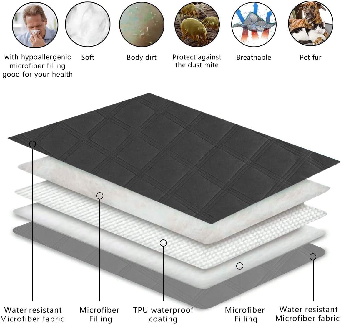 Fuguitex small dog blanket draped over a living room sofa cushion showing its scratch resistant protective qualities.