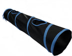 Multiple small pets interacting inside the rainbow pet play tube