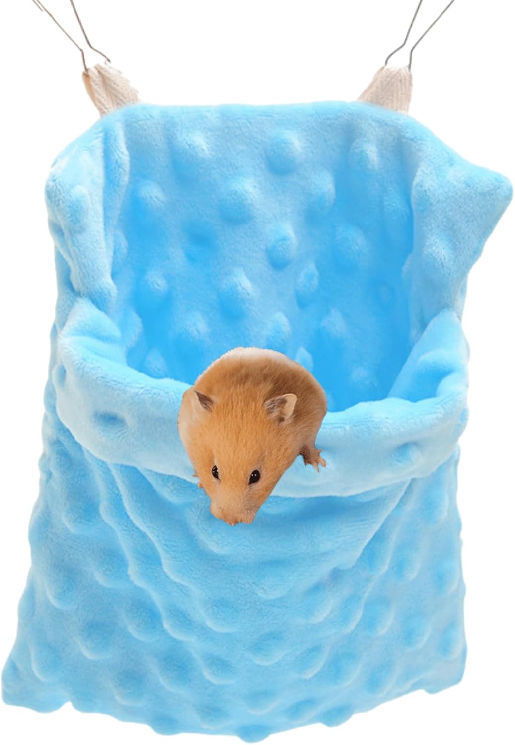 Sugar Glider Bonding Pouch Carrier Bag Sling Sleep Bag with Adjustable Strap for Travel Gliders Ferret Rat Hedgehog Hamster Small Pets (Blue) - Image 1
