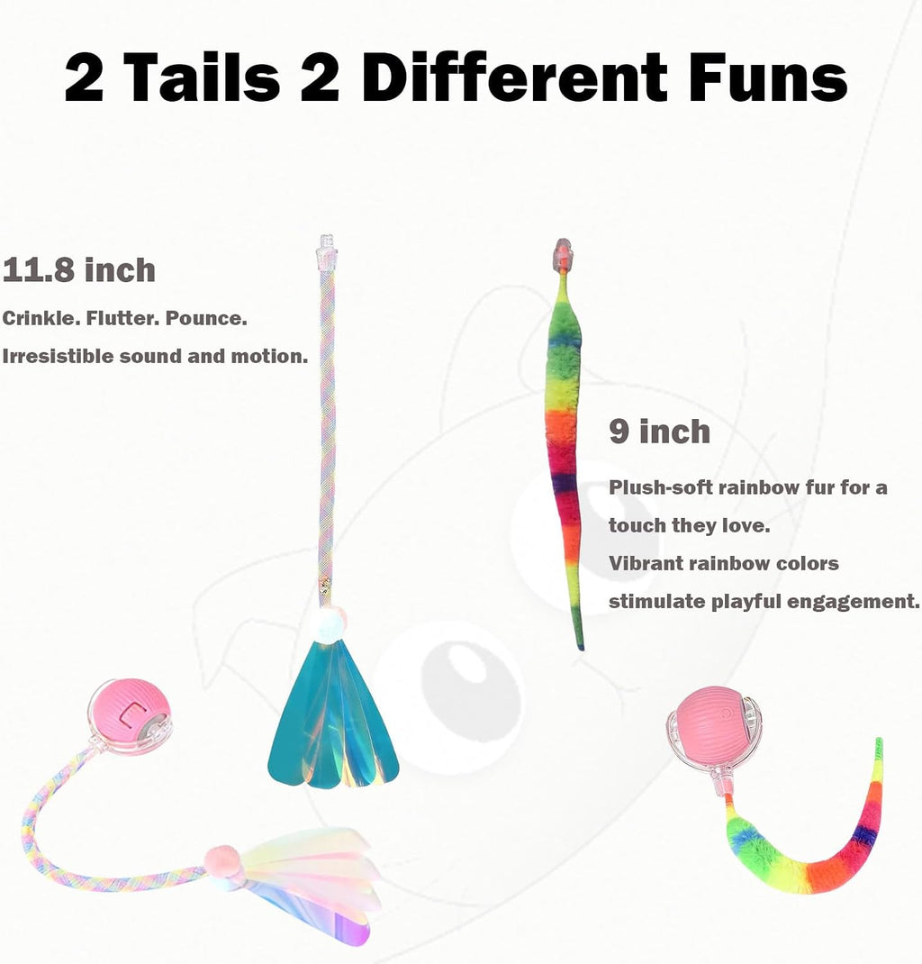 Rechargeable pet toy ball showing LED light mode indicator