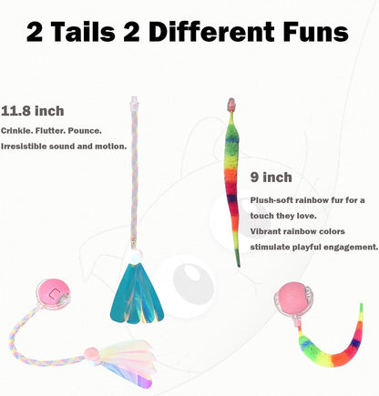 Rechargeable pet toy ball showing LED light mode indicator