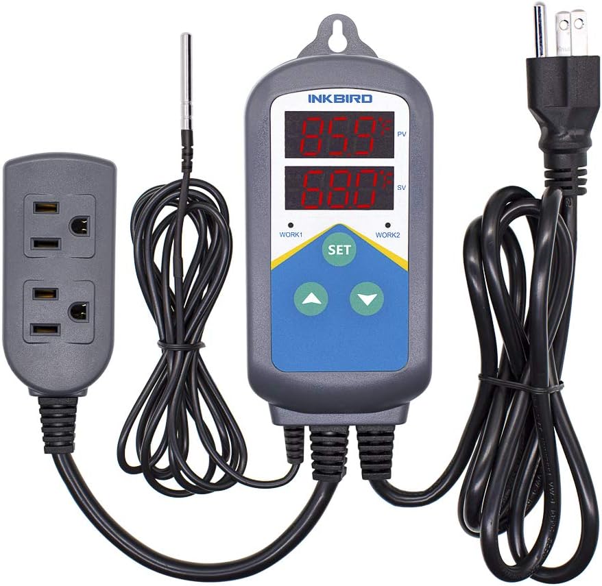 Inkbird digital thermometer and controller packaging and components