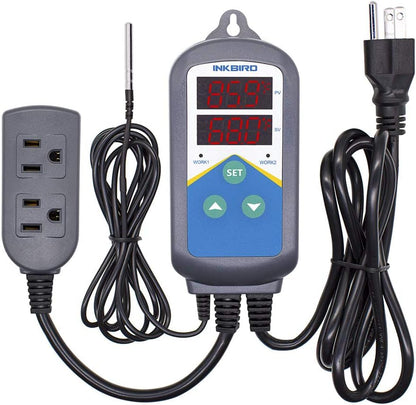 Inkbird digital thermometer and controller packaging and components