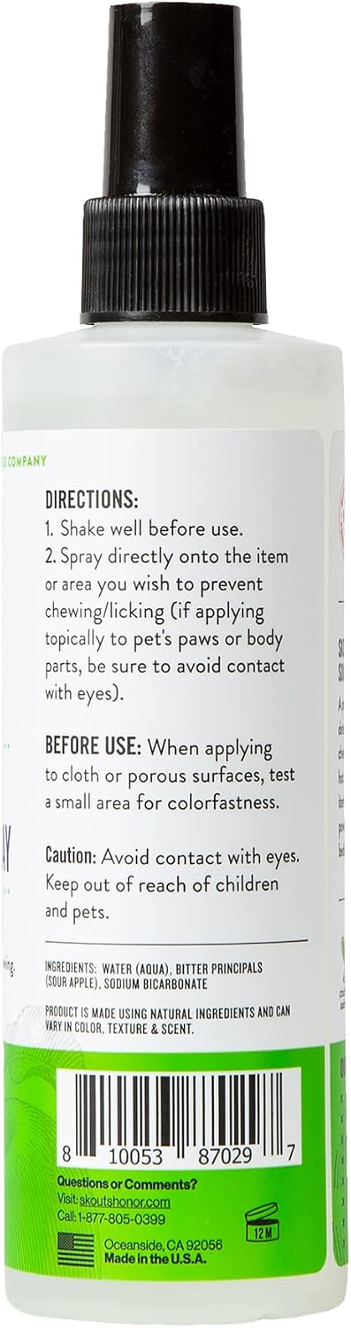 Skout's Honor anti chew spray for pet behavioral training