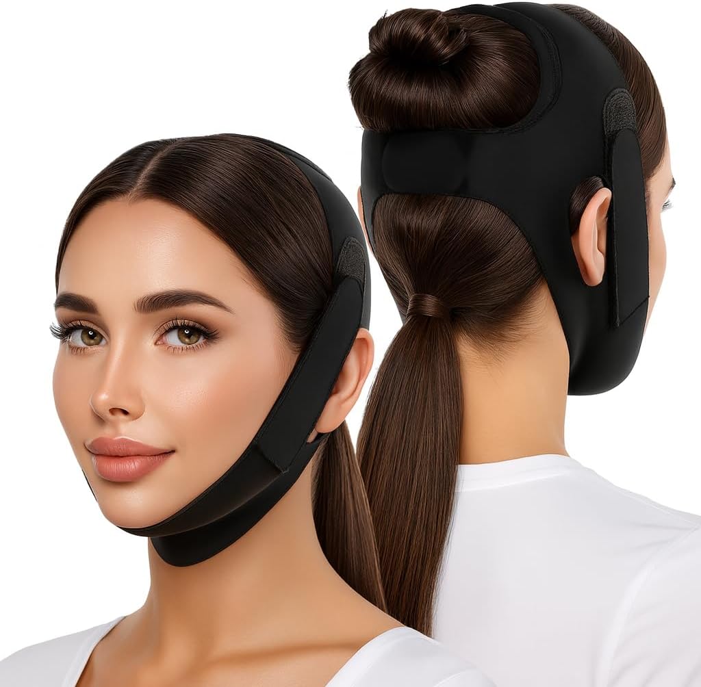 Folanda Chin Strap for Sleeping front view showing adjustable velcro fit.