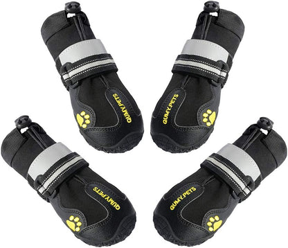 QUMY 4PCS Dog Shoes for Small Dogs, Hot Pavement Summer Puppy Dog Boots & Paw Protectors with Soft Anti-Slip Rubber Sole, Mesh Breathable Dog Booties for Hardfloors, Walking Running Pink Size 2 - Image 11