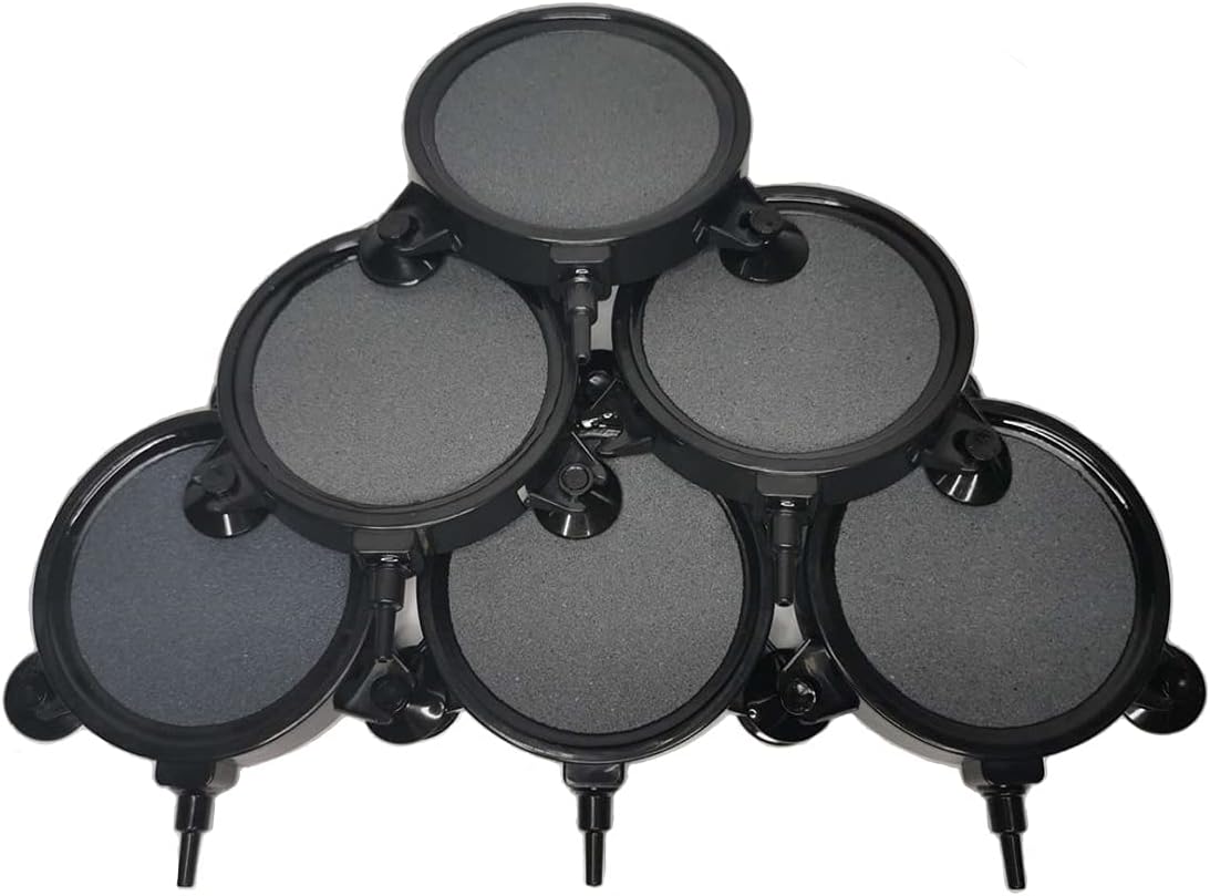 PINVNBY 4.2-Inch Air Stone Disc Bubble Diffuser with Suction Cups for Oxygenation in Fresh/Saltwater Tanks, Ponds, Hydroponic, Aquaponics, and as a Decorative Airstone for Aquariums - Image 9