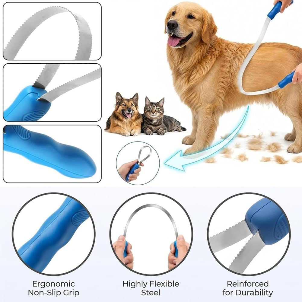 Ergonomic non-slip handle of shedding blade