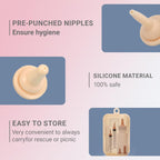 LIAOKAITOU emergency puppy feeding kit arranged neatly inside its clear portable storage case
