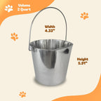 Advance Pet Products food and water pail for kennel