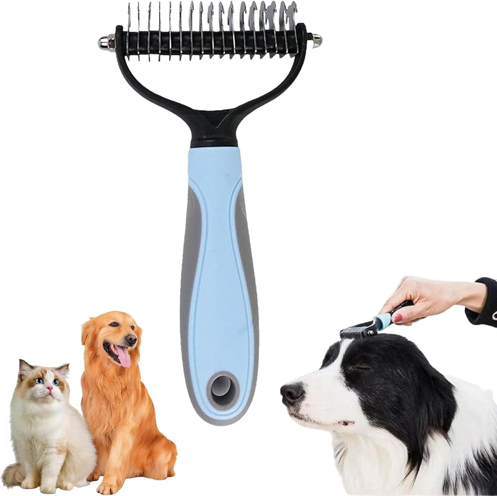 Pet Pro Grooming Tool, All Pets Detangling Brush, Double Sided Pet Grooming Brush, Professional Deshedding Tool, Pets Hair Remover Shedding, Long Haired Dog Brushes - Image 9